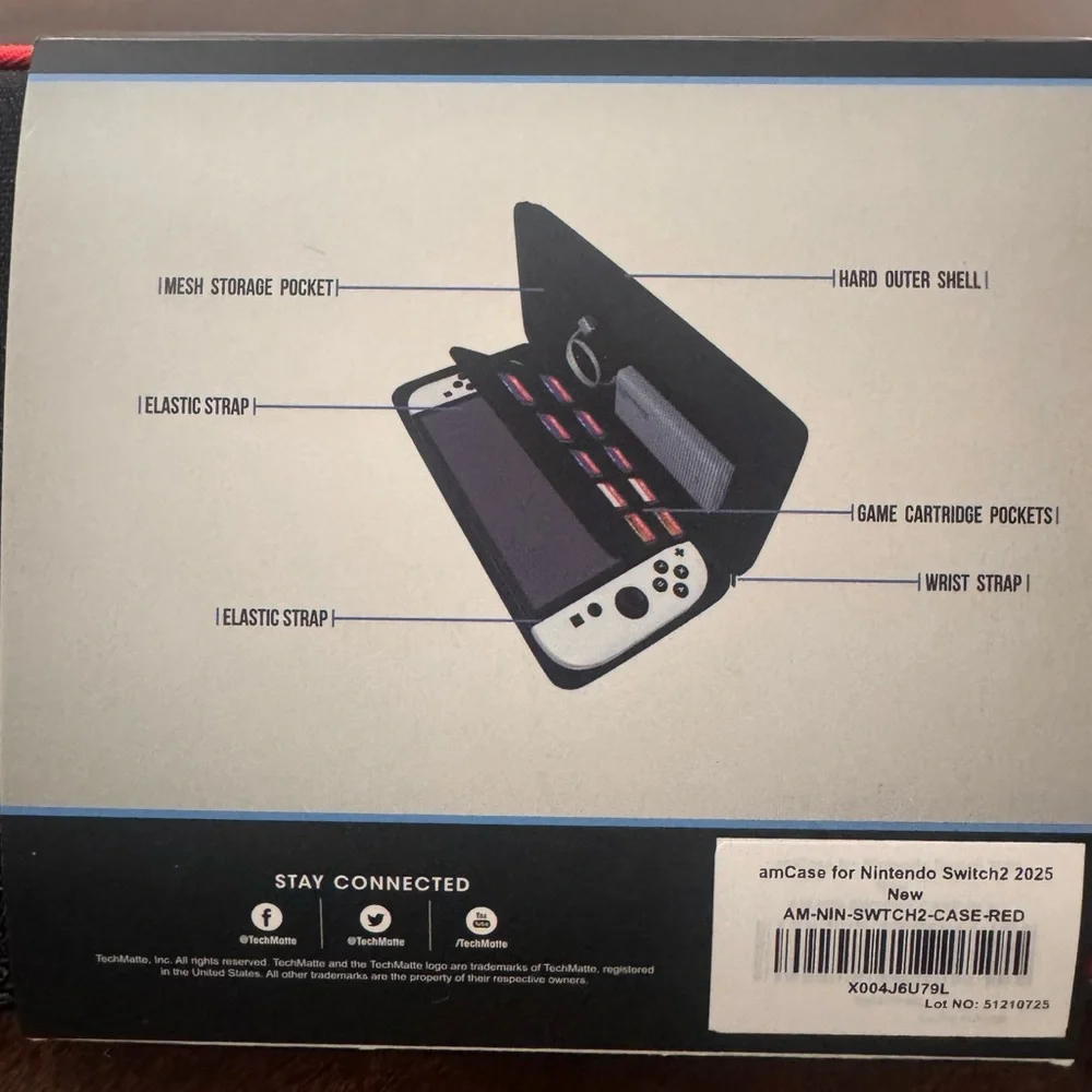 Black Carrying Case for Nintendo Switch 2025